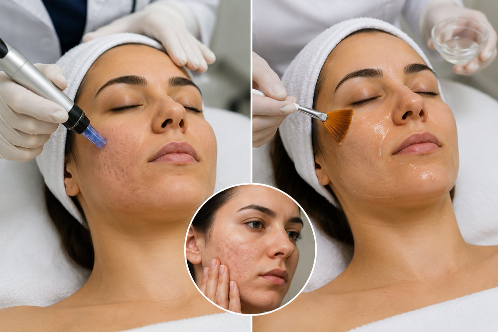 Is a Chemical Peel or Microneedling Better for Acne Scars