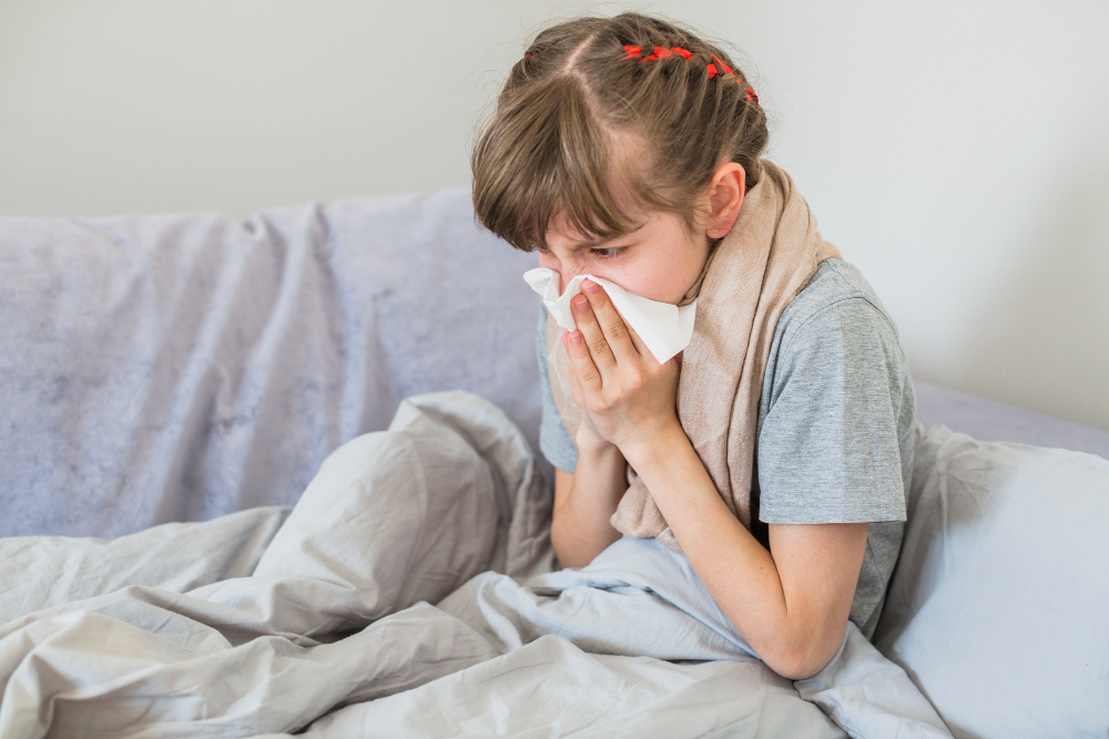 Child Have Allergies and a Fever